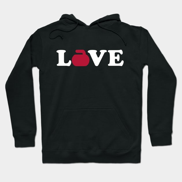 Curling love Hoodie by Designzz